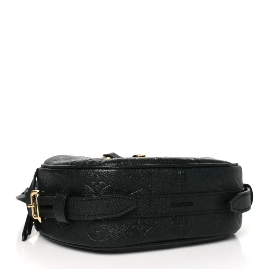 Louis Vuitton Boite Chapeau Souple MM Black Empreinte Leather Brass Hardware