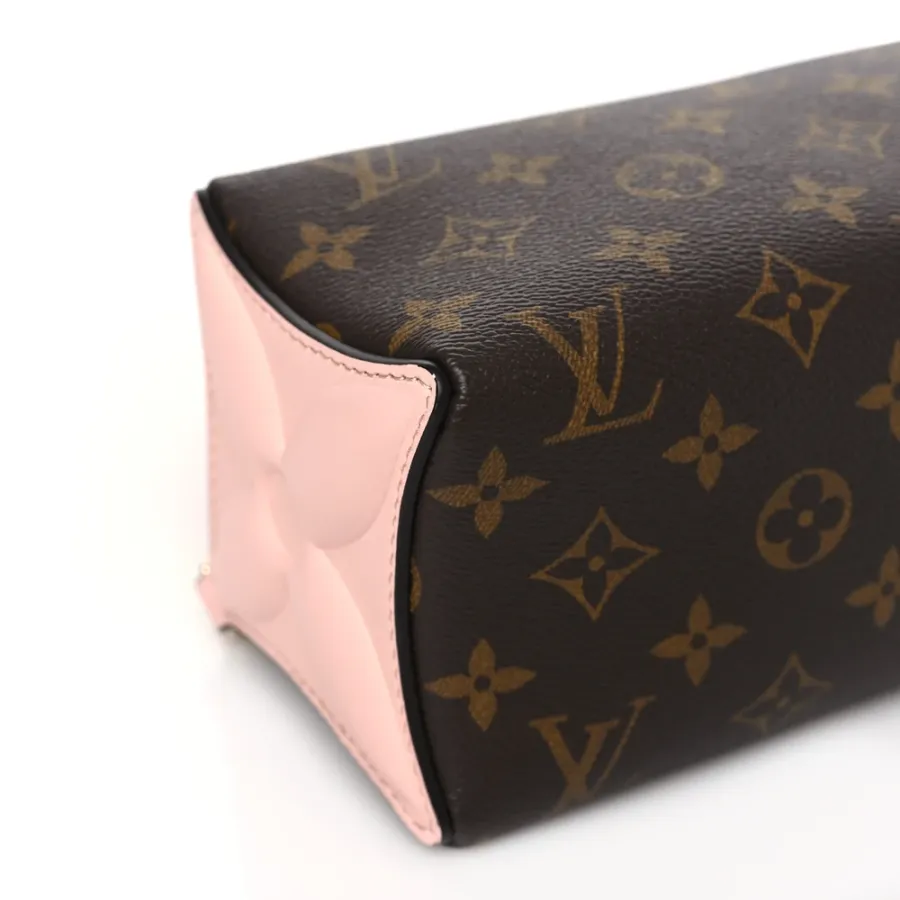 Louis Vuitton Bloom Pouch PM Rose Jasmine Monogram Canvas Silver Hardware