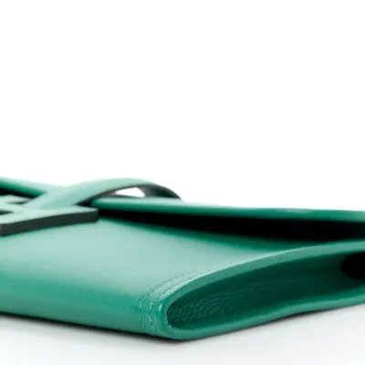 Hermès Jige Elan 29 Clutch Vert Vertigo Evercolor Leather