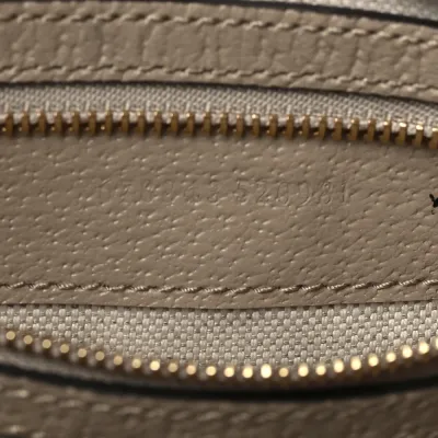 Gucci Small Web Jackie 1961 Hobo Beige / Mystic White / Oatmeal GG Supreme Monogram Canvas & Textured Dollar Calfskin Leather Gold Hardware