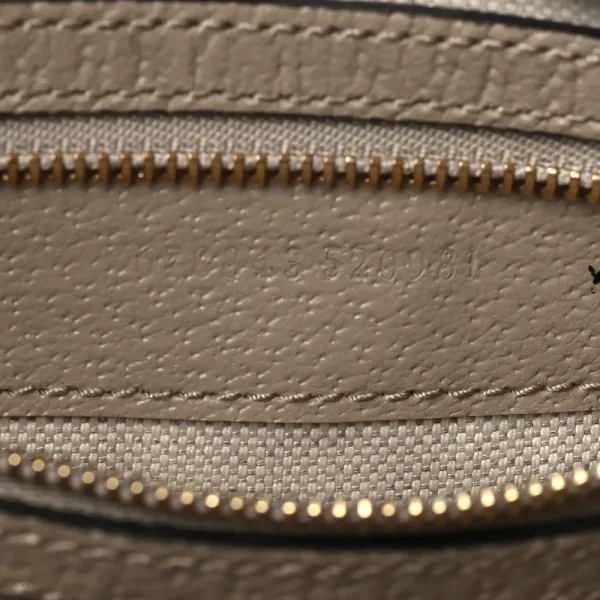 Gucci Small Web Jackie 1961 Hobo Beige / Mystic White / Oatmeal GG Supreme Monogram Canvas & Textured Dollar Calfskin Leather Gold Hardware - Image 9