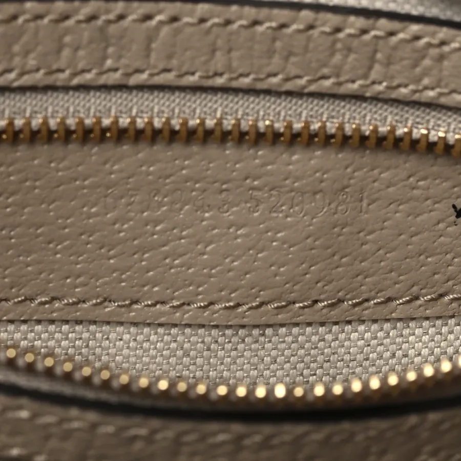 Gucci Small Web Jackie 1961 Hobo Beige / Mystic White / Oatmeal GG Supreme Monogram Canvas & Textured Dollar Calfskin Leather Gold Hardware