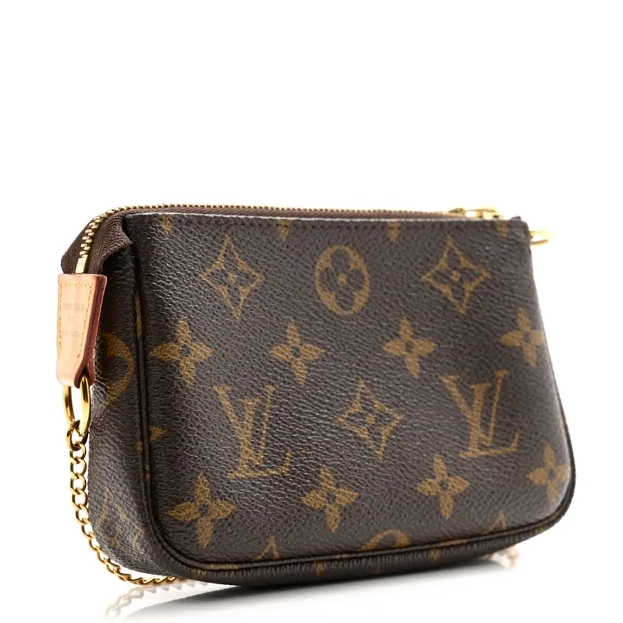 Louis Vuitton Mini Pochette Accessoires Monogram Canvas Gold Hardware