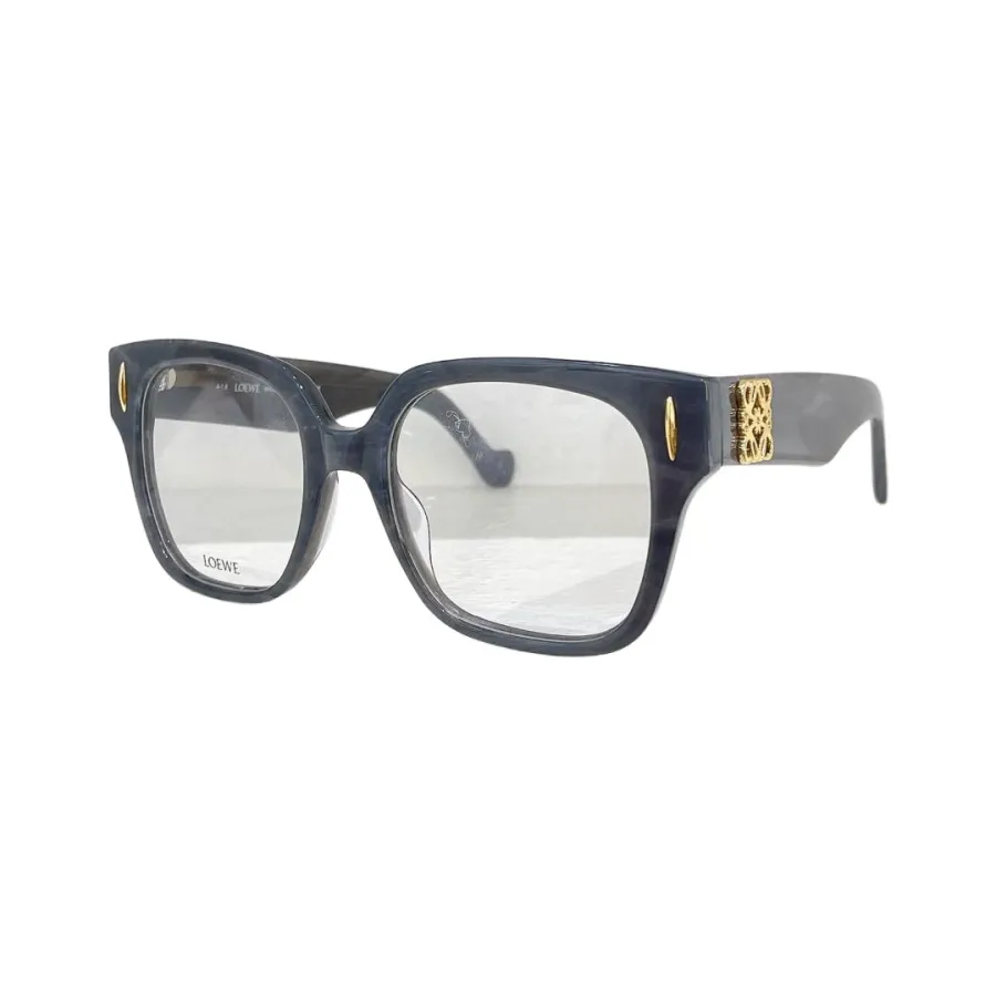 Loewe square frame glasses leopard brown/olive brown/black yellow/black/green brown/transparent leopard/transparent black/transparent grey/transparent olive color Size 51口19-140