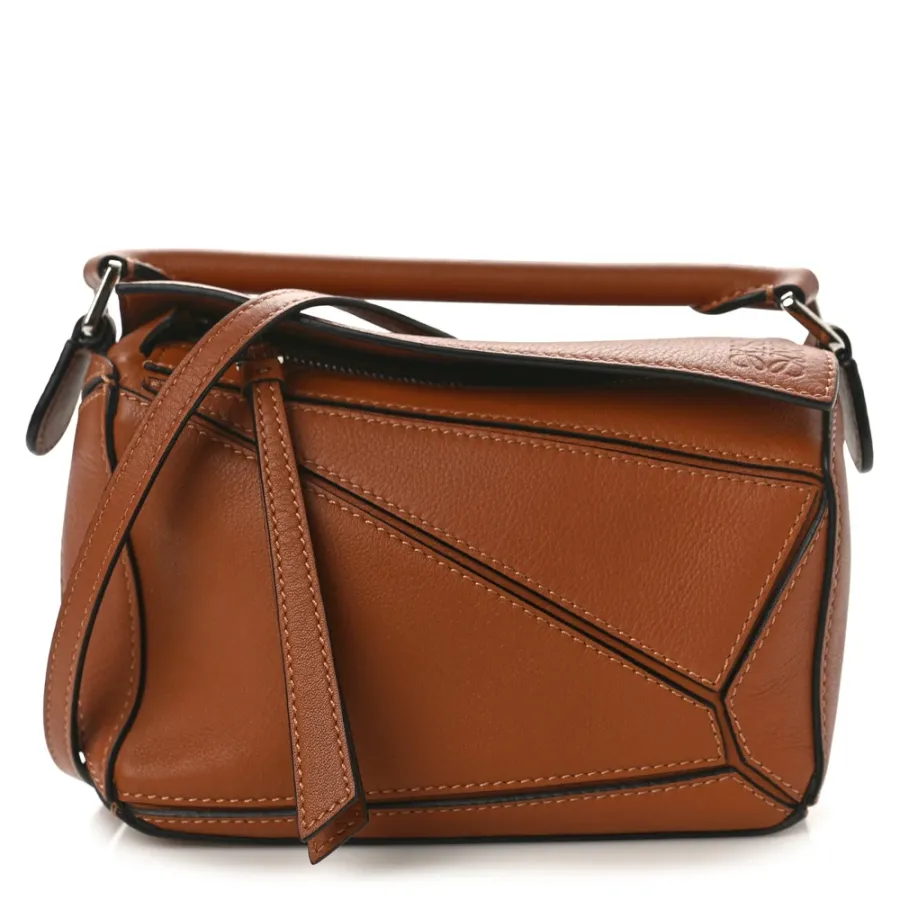Loewe Puzzle Bag Mini Tan Calfskin Leather