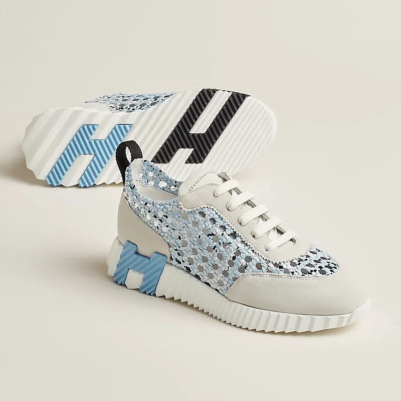 HERMES Blue Sneakers Bouncing Sports Shoes