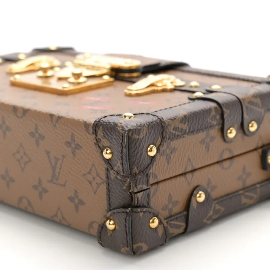 Louis Vuitton Petite Malle MM Reverse Monogram Canvas Gold Hardware