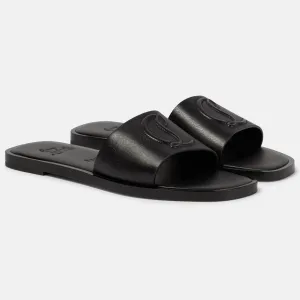 Christian Louboutin Black flat slipper sandals