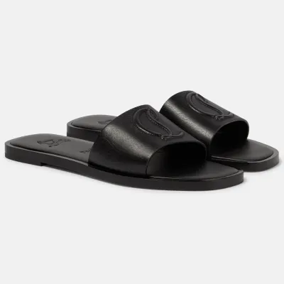 Christian Louboutin Black flat slipper sandals