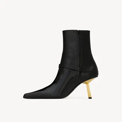 Yves Saint Laurent Mirror leather ankle boots