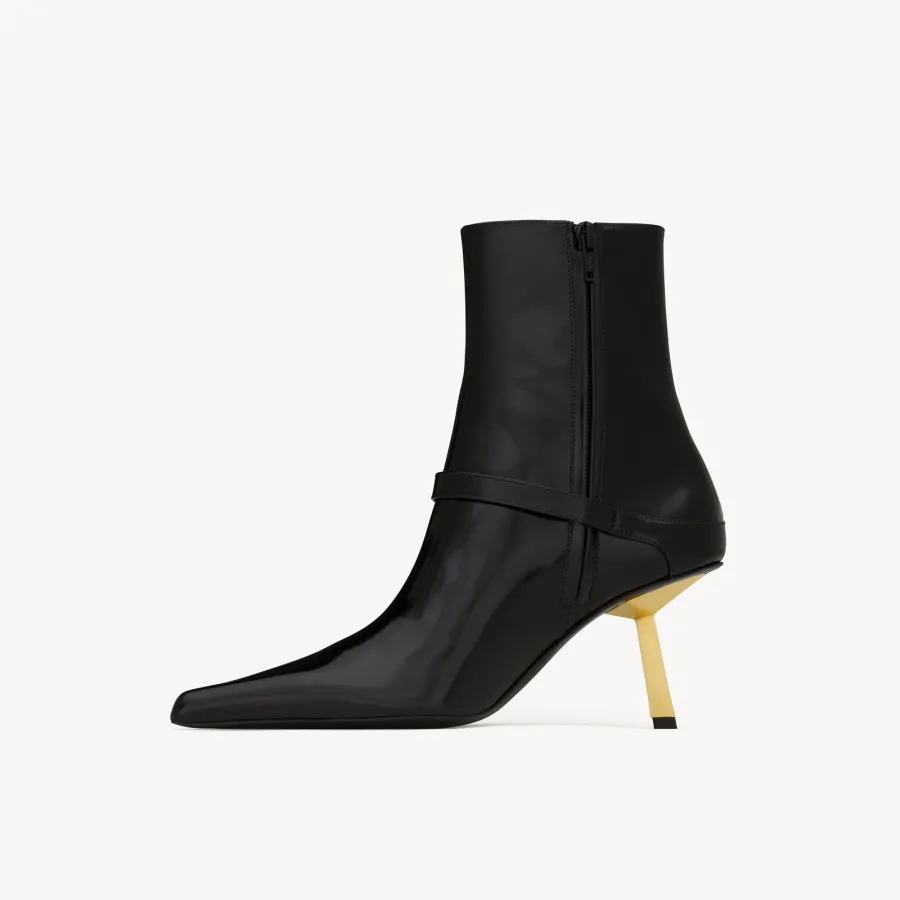 Yves Saint Laurent Mirror leather ankle boots