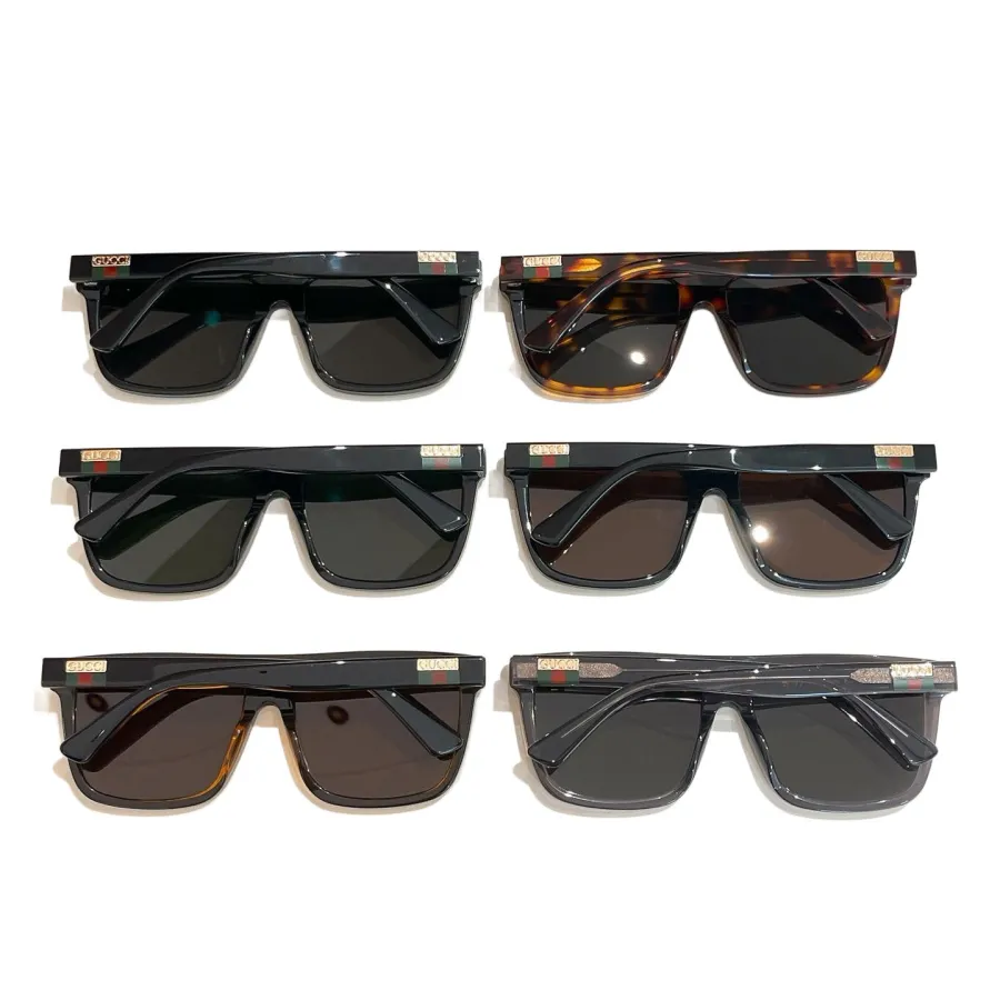 Gucci square frame glasses green/black/brown/leopard/grey color Size 59口17-145