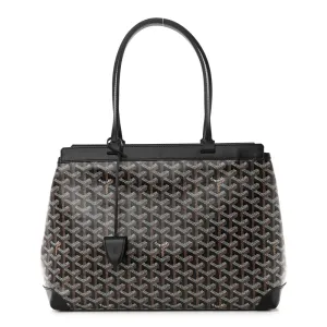 Goyard Bellechasse Biaude Tote MM Black Goyardine Canvas