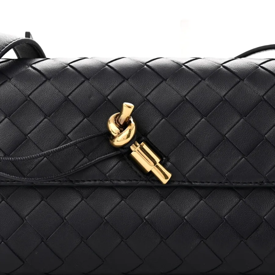 Bottega Veneta Medium Intrecciato Andiamo Shoulder Bag Space Nappa Leather Gold Hardware