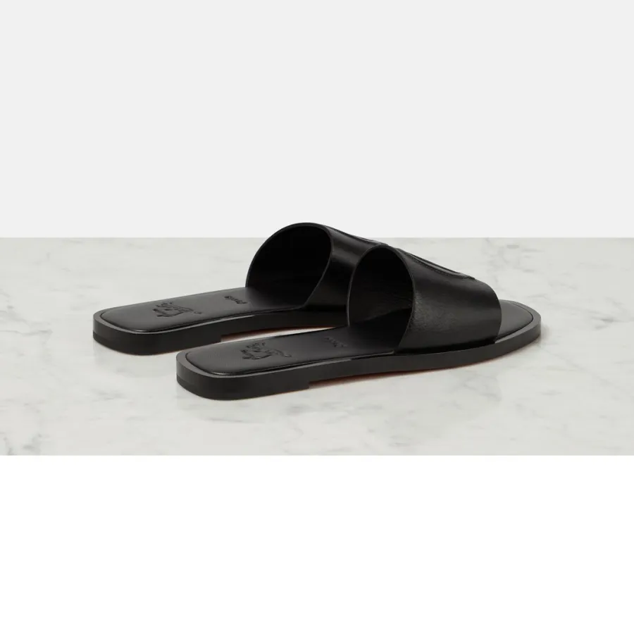 Christian Louboutin Black flat slipper sandals