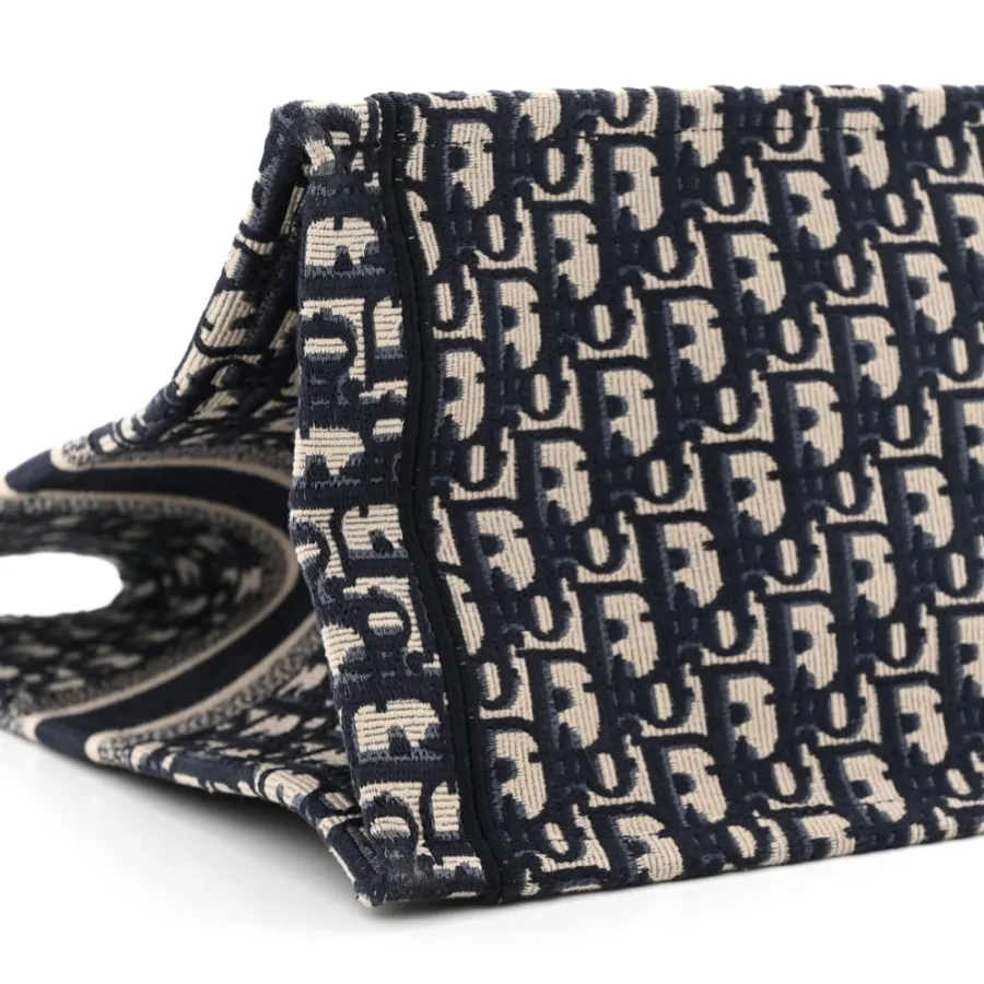 Dior Large Book Tote Blue Multicolor Oblique Canvas
