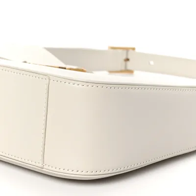 Saint Laurent Medium Le 5 À 7 Hobo Crema Soft Smooth Calfskin Leather Gold Hardware