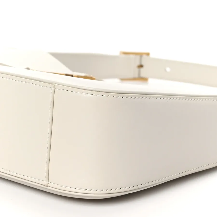 Saint Laurent Medium Le 5 À 7 Hobo Crema Soft Smooth Calfskin Leather Gold Hardware