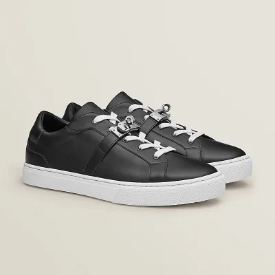 HERMES Day Sneakers Black Sports Shoes