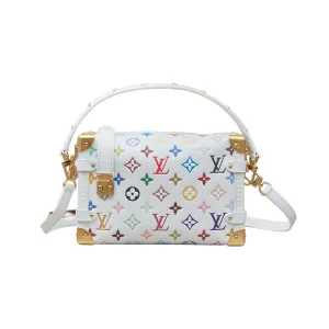 Louis Vuitton x Murakami Takashi Side Trunk MM Multicolor White Gold Hardware