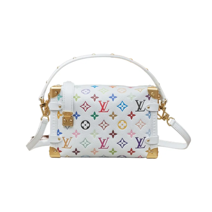 Louis Vuitton x Murakami Takashi Side Trunk MM Multicolor White Gold Hardware