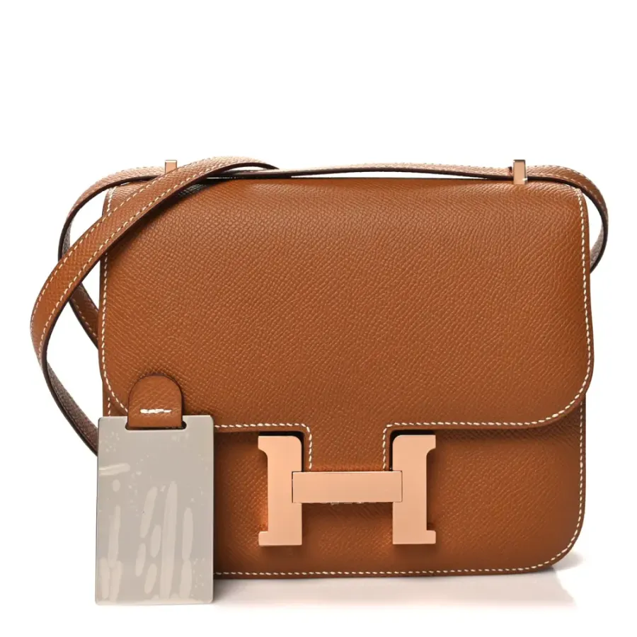 Hermès Constance 18 Brown Epsom Leather Rose Gold Hardware