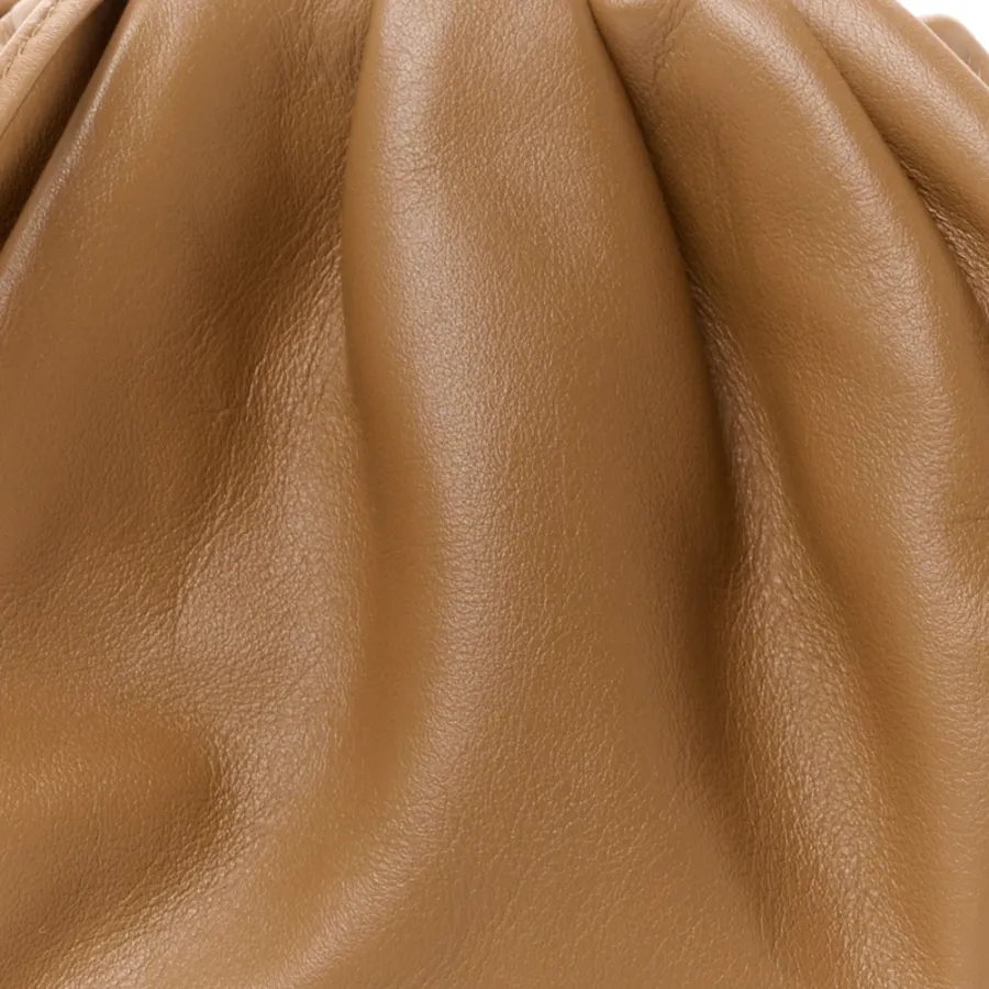 Bottega Veneta Mini Pouch Cammello Butter Calfskin Leather