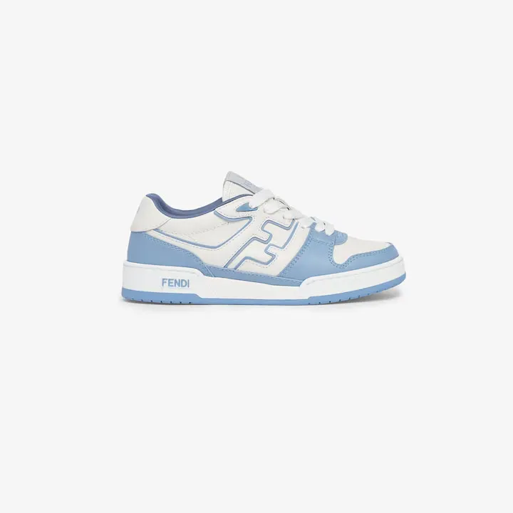 FENDI Light blue leather low-top shoes Sneakers