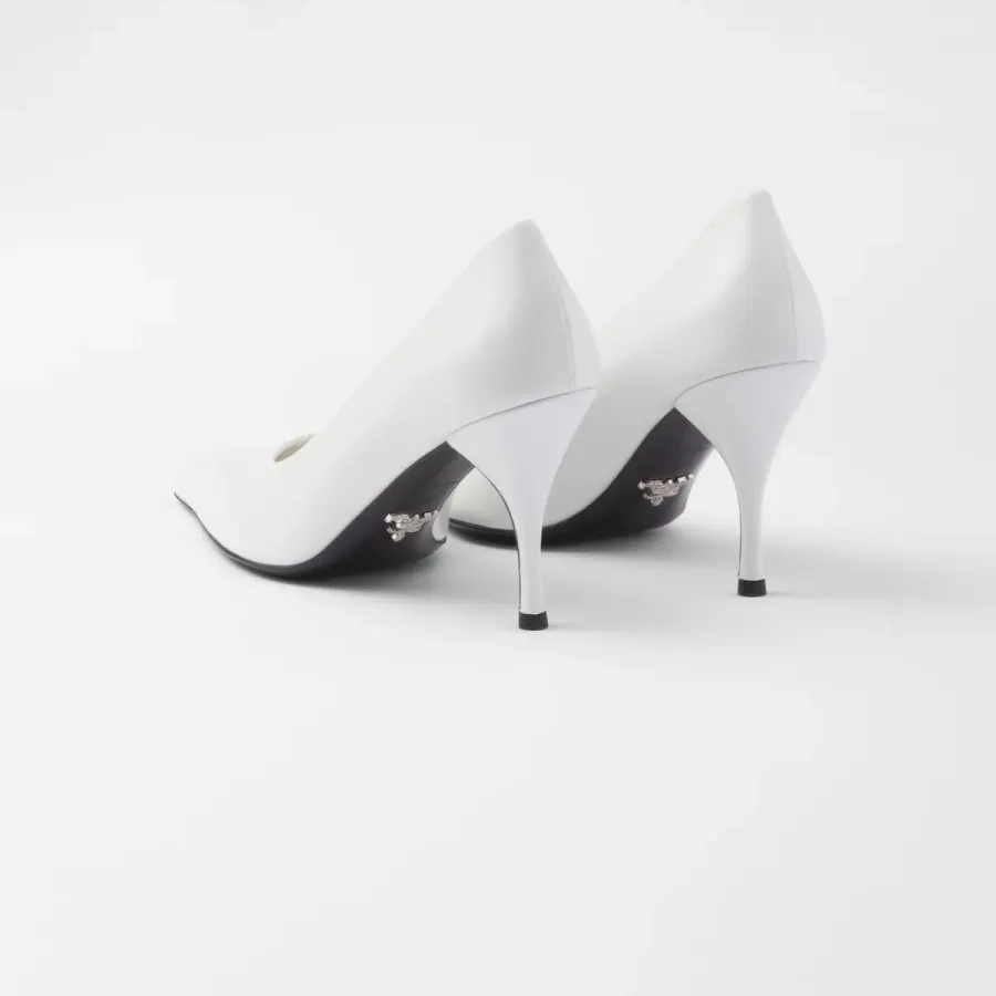 PRADA leather White High Heels Shoes