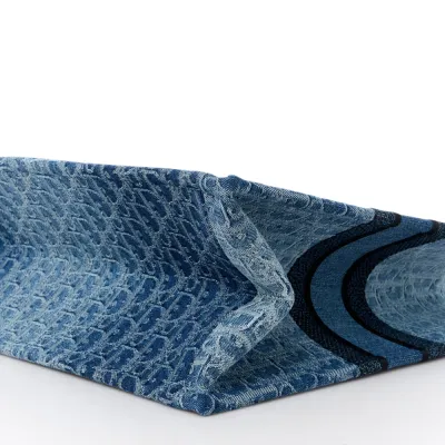 Dior Large Book Tote Blue Oblique Denim