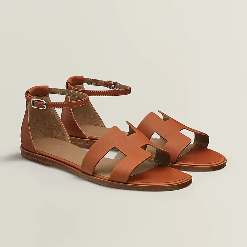 HERMES Santorini brown Sandal