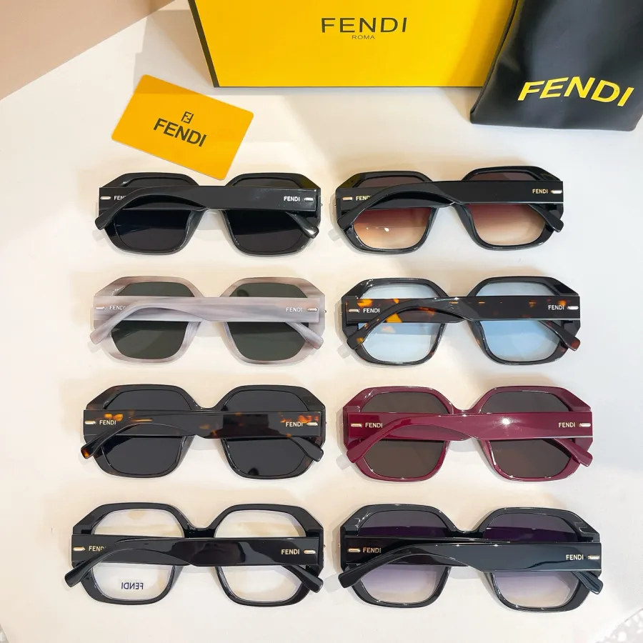 Fendi glasses black/grey/rust black/red/leopard/eggplant/transparent leopard/transparent black color Size 56口18-145