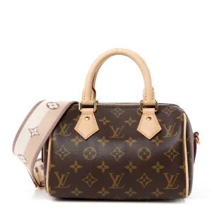 Louis Vuitton Speedy Bandouliere 20 Beige Monogram Canvas