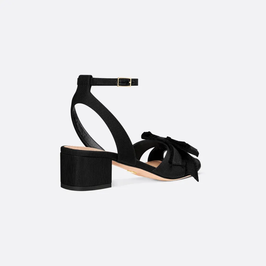 Dior black high-heeled sandals