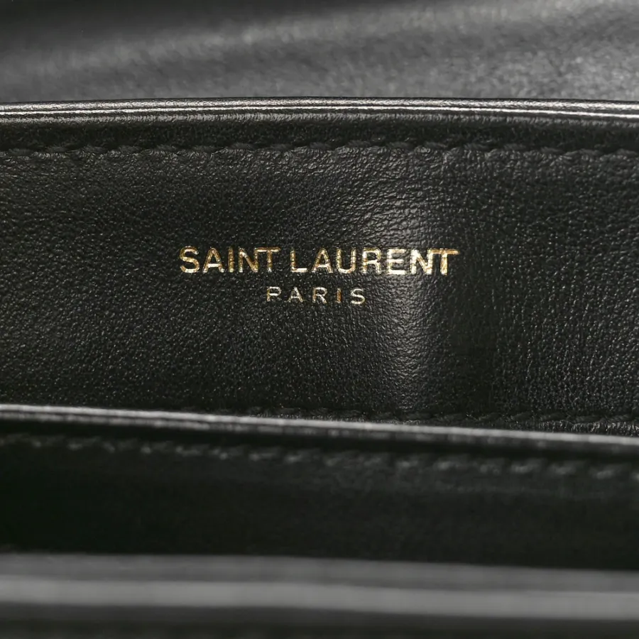 Saint Laurent Mini Loulou Crossbody Bag Black Y-Quilted Monogram Calfskin Leather Gold Hardware