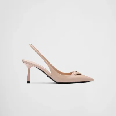PRADA Shiny finish leather pink High Heels Shoes
