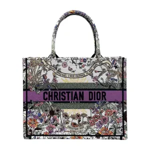 Dior Medium Dior Book Tote Ecru Multicolor Dior 4 Saisons Ete Soleil Embroidery