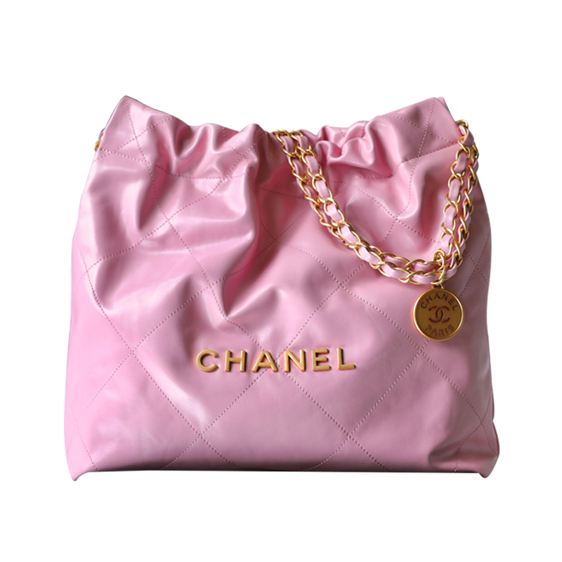 Chanel 22bags Bolsas de Ombro Rosa / Cinza