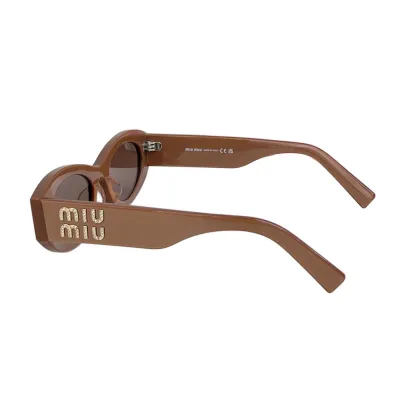 Miu Miu Oval glasses coffee/leopard/black/black gold/white/pink color Size 54-21-140