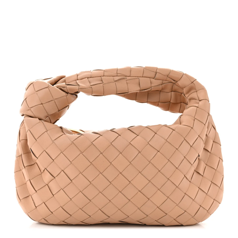 Bottega Veneta Mini Intrecciato Jodie Sandalwood Nappa Leather