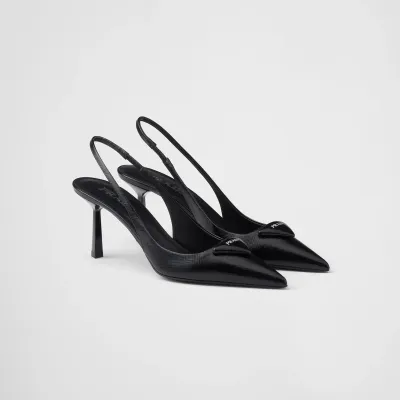 PRADA Saffiano Black High Heels Shoes