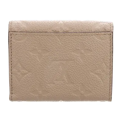 Louis Vuitton Small Zoé Wallet Beige Empreinte Leather Brass Hardware