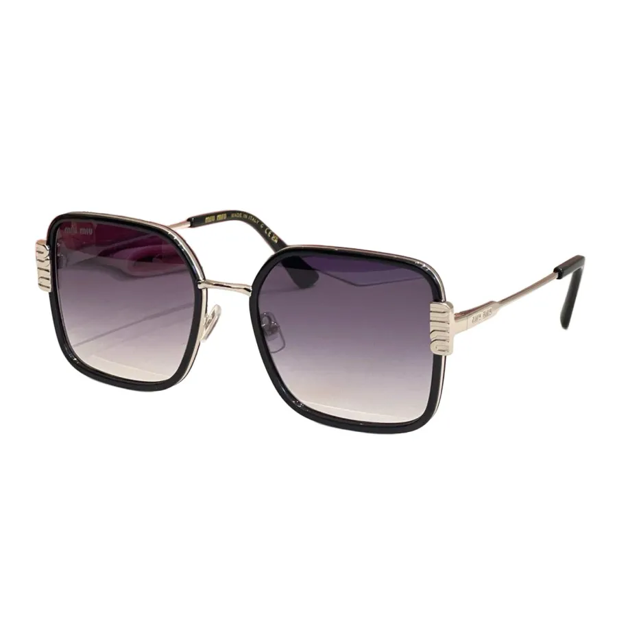 Miu Miu square frame glasses purple silver/purple gold/leopard/teal/pink/white color Size 56口21-145