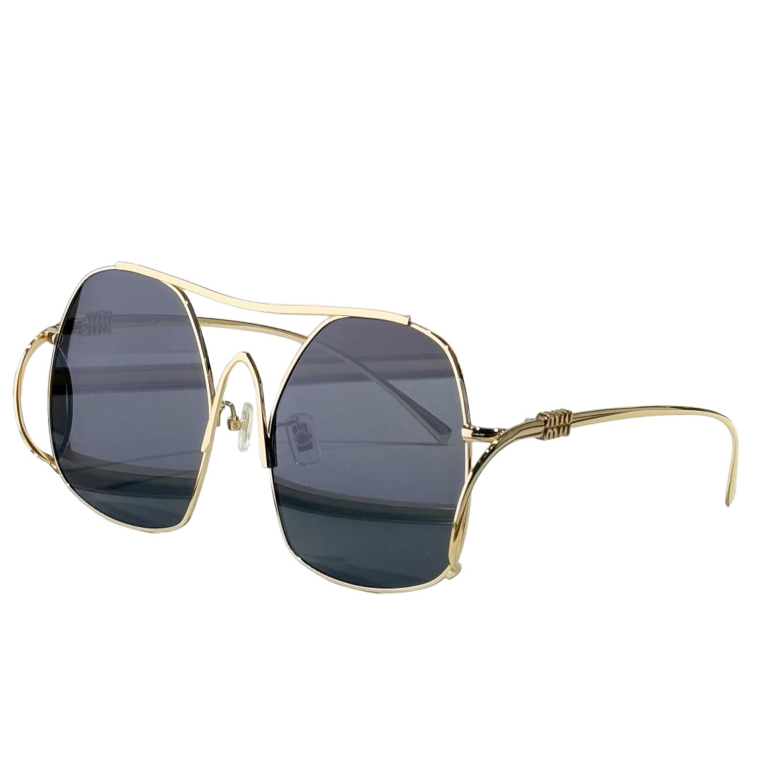 Óculos Miu Miu preto dourado/preto/prata/marrom/marrom prata/fulvo/coral Tamanho 56-19-140