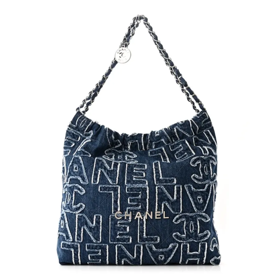 Chanel 22 Blue Denim Handbag – Luxury  Quality