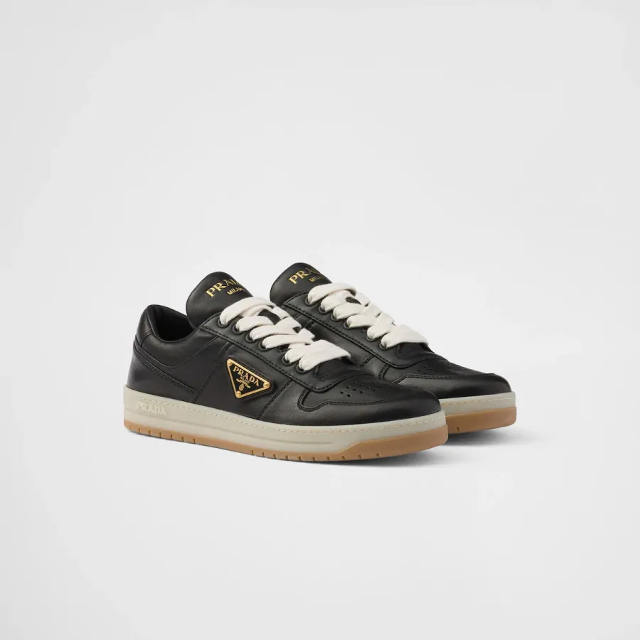 PRADA Black leather sneakers
