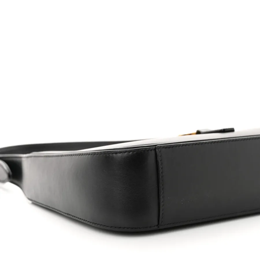 Saint Laurent Medium Le 5 À 7 Hobo Black Smooth Calfskin Leather Gold Hardware