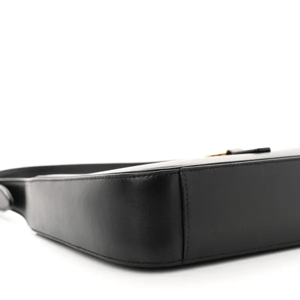 Saint Laurent Medium Le 5 À 7 Hobo Black Smooth Calfskin Leather Gold Hardware - Image 4