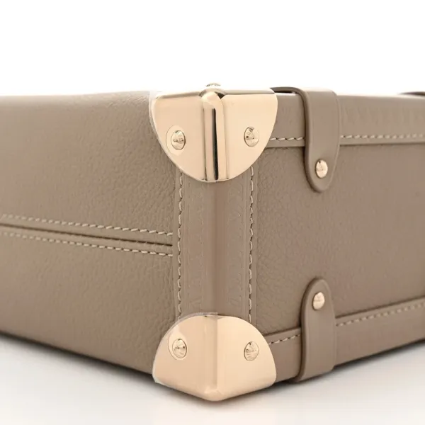 Louis Vuitton Side Trunk MM Taupe Calfskin Leather Gold Hardware - Image 5