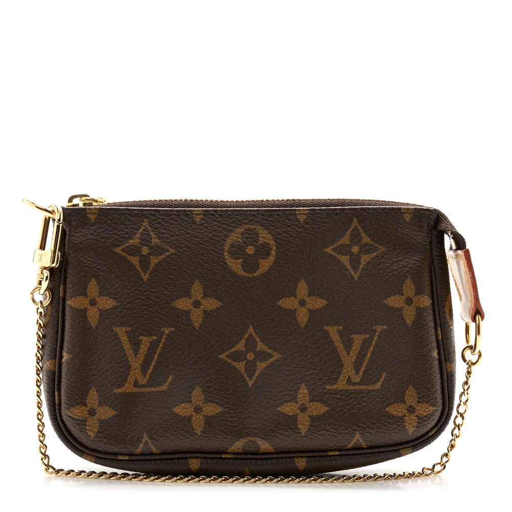 Louis Vuitton Pochette Accessoires BB Monogram Canvas Hardware Dourado